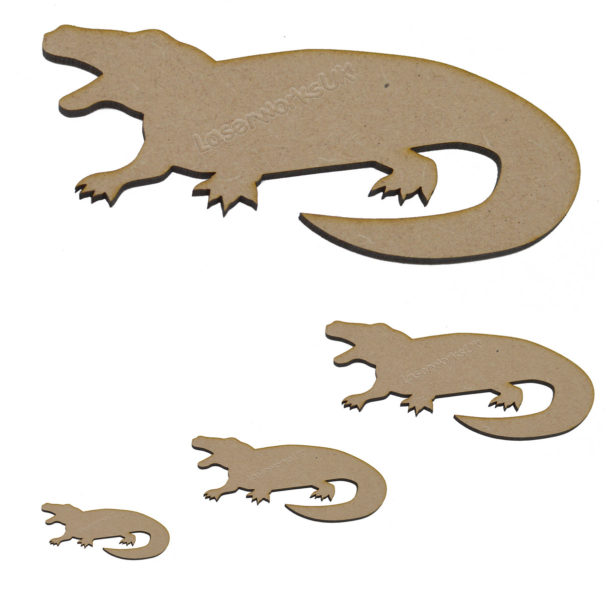 Crocodile Craft Shapes - Laserworksuk