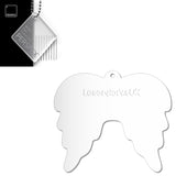 Acrylic Christmas Angel Wings Blanks (10cm Pack of 5) - Laserworksuk