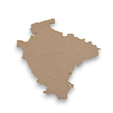 Wooden Devon Map - Laser Cut 3mm MDF Craft Blank - LaserworksUK