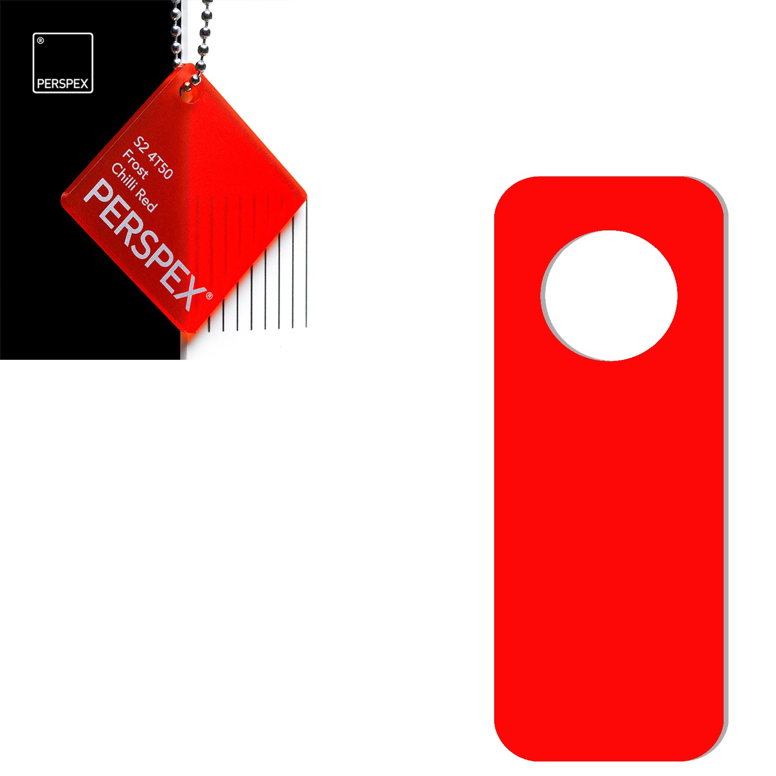 Acrylic Door Hanger Blanks - Style 2 - Laserworksuk