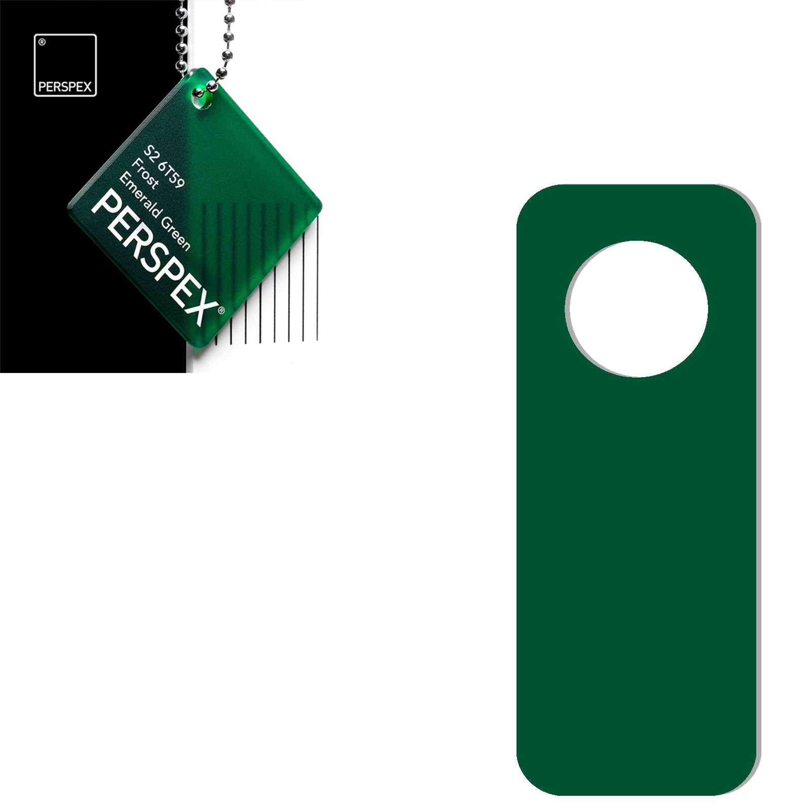 Acrylic Door Hanger Blanks - Style 2 - Laserworksuk