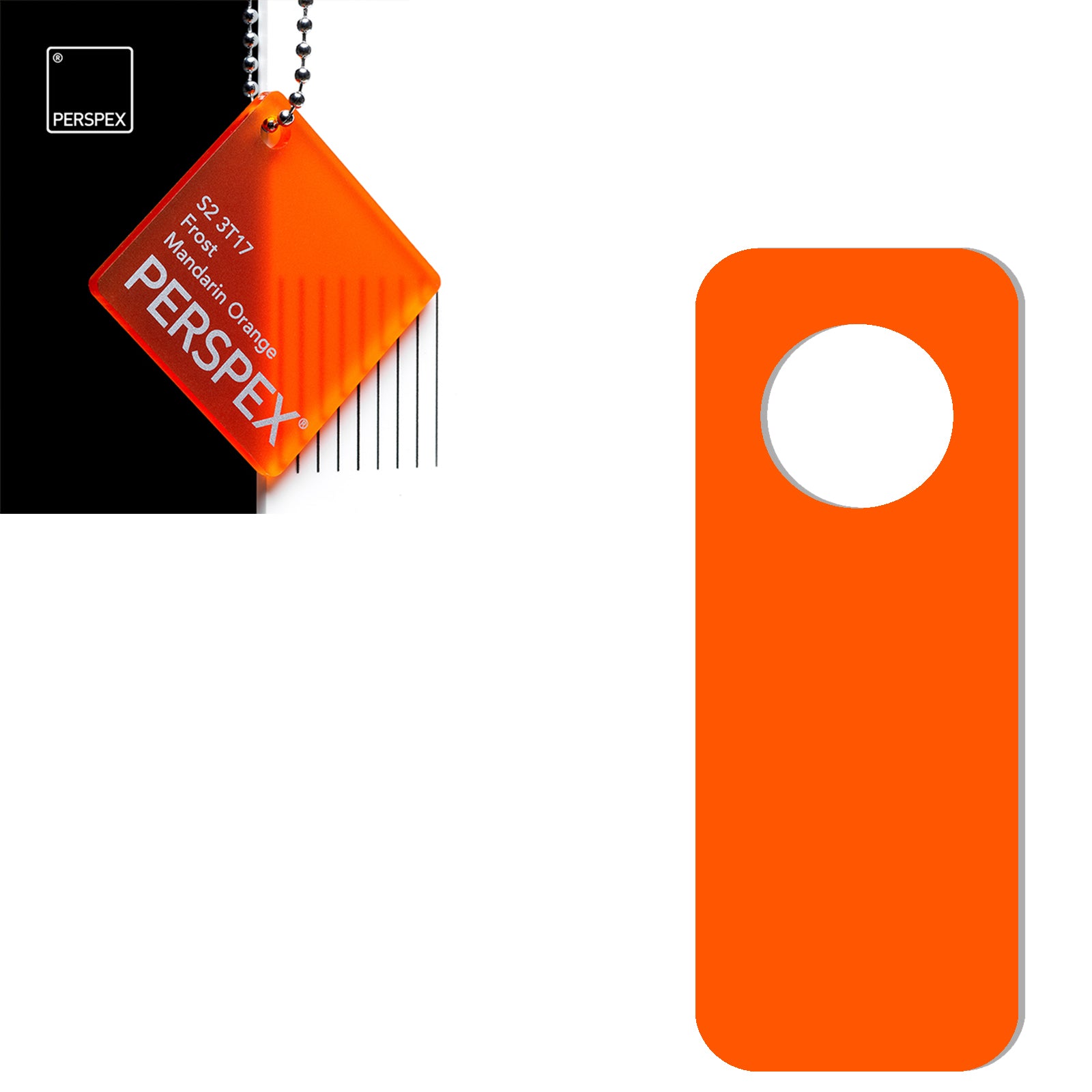 Acrylic Door Hanger Blanks - Style 2 - Laserworksuk