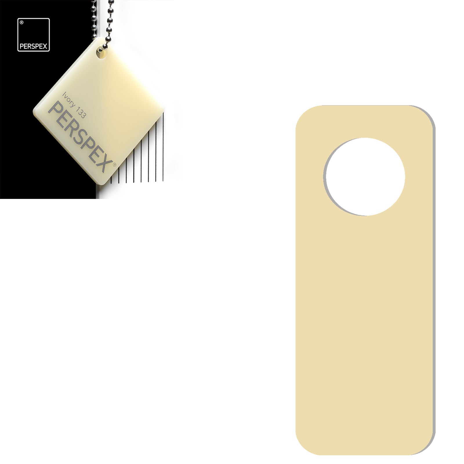 Acrylic Door Hanger Blanks - Style 2 - Laserworksuk