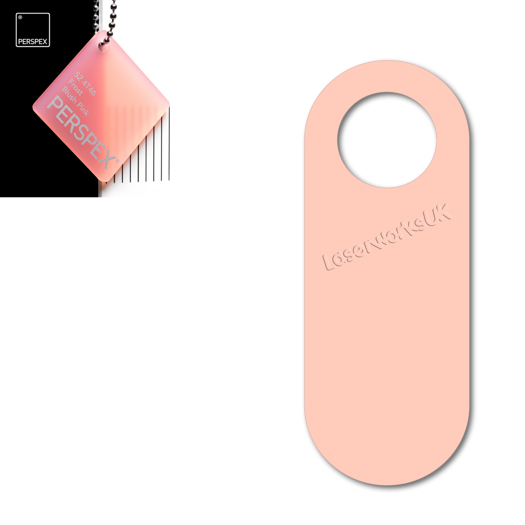 Acrylic Door Hanger Blanks - Style 4 - Laserworksuk