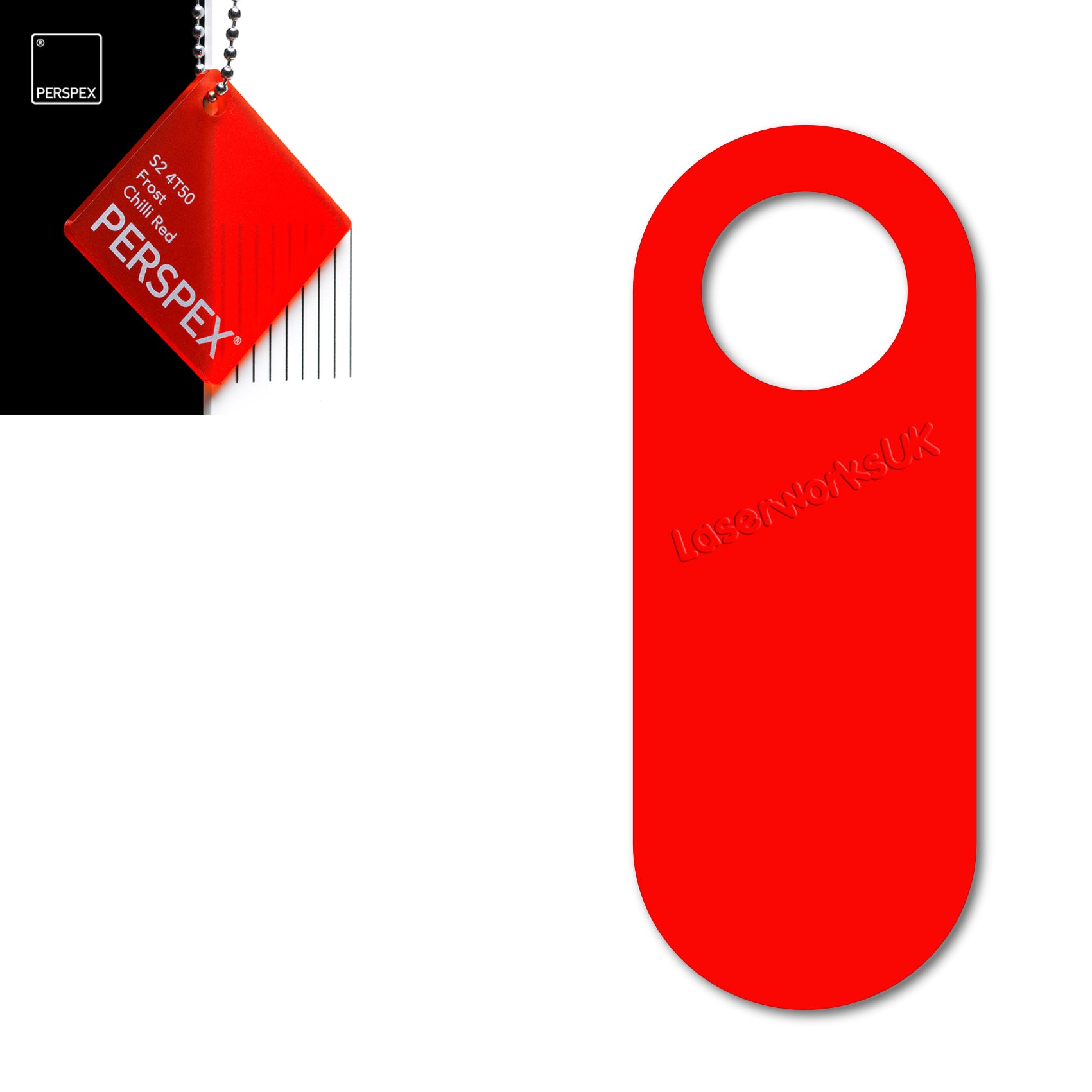 Acrylic Door Hanger Blanks - Style 4 - Laserworksuk