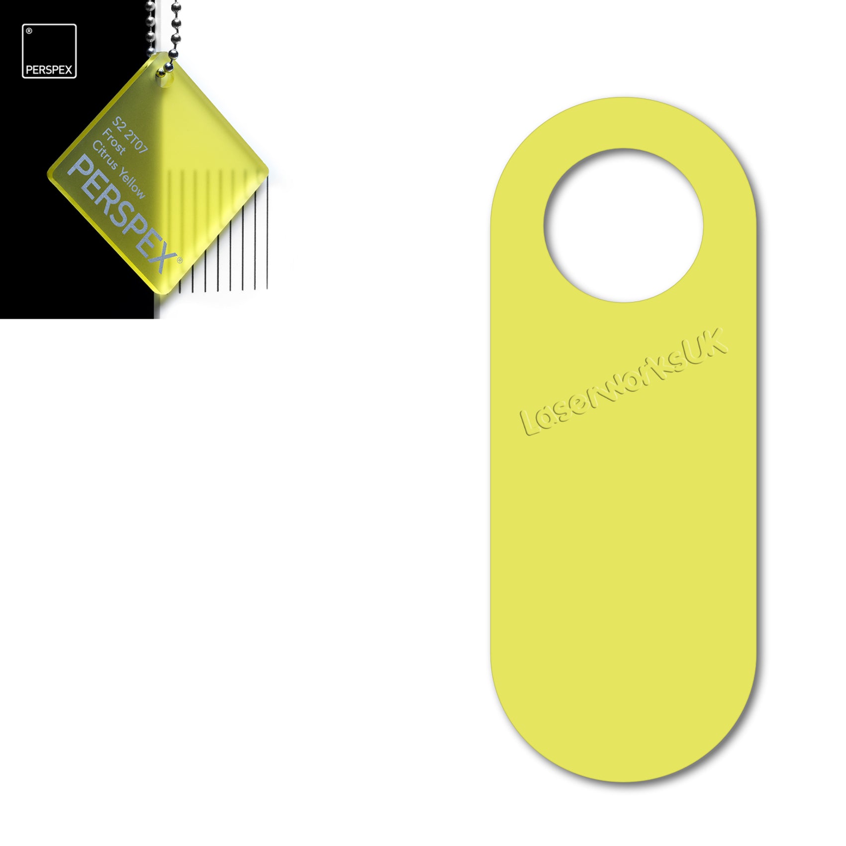 Acrylic Door Hanger Blanks - Style 4 - Laserworksuk