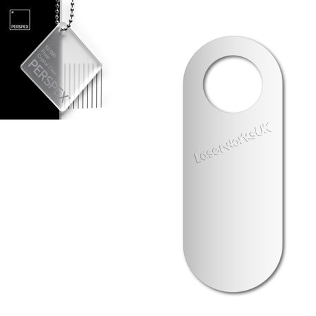 Acrylic Door Hanger Blanks - Style 4 - Laserworksuk