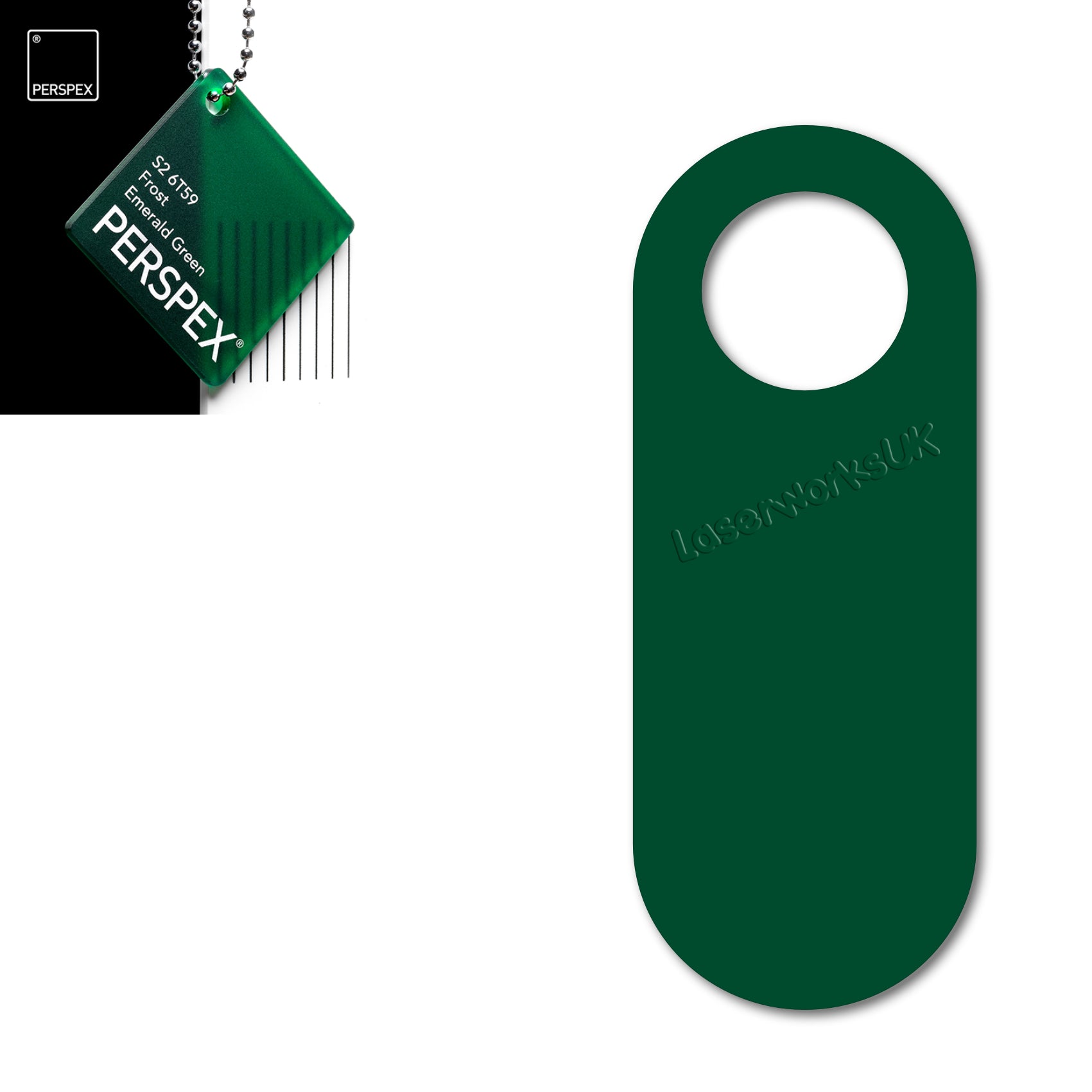 Acrylic Door Hanger Blanks - Style 4 - Laserworksuk