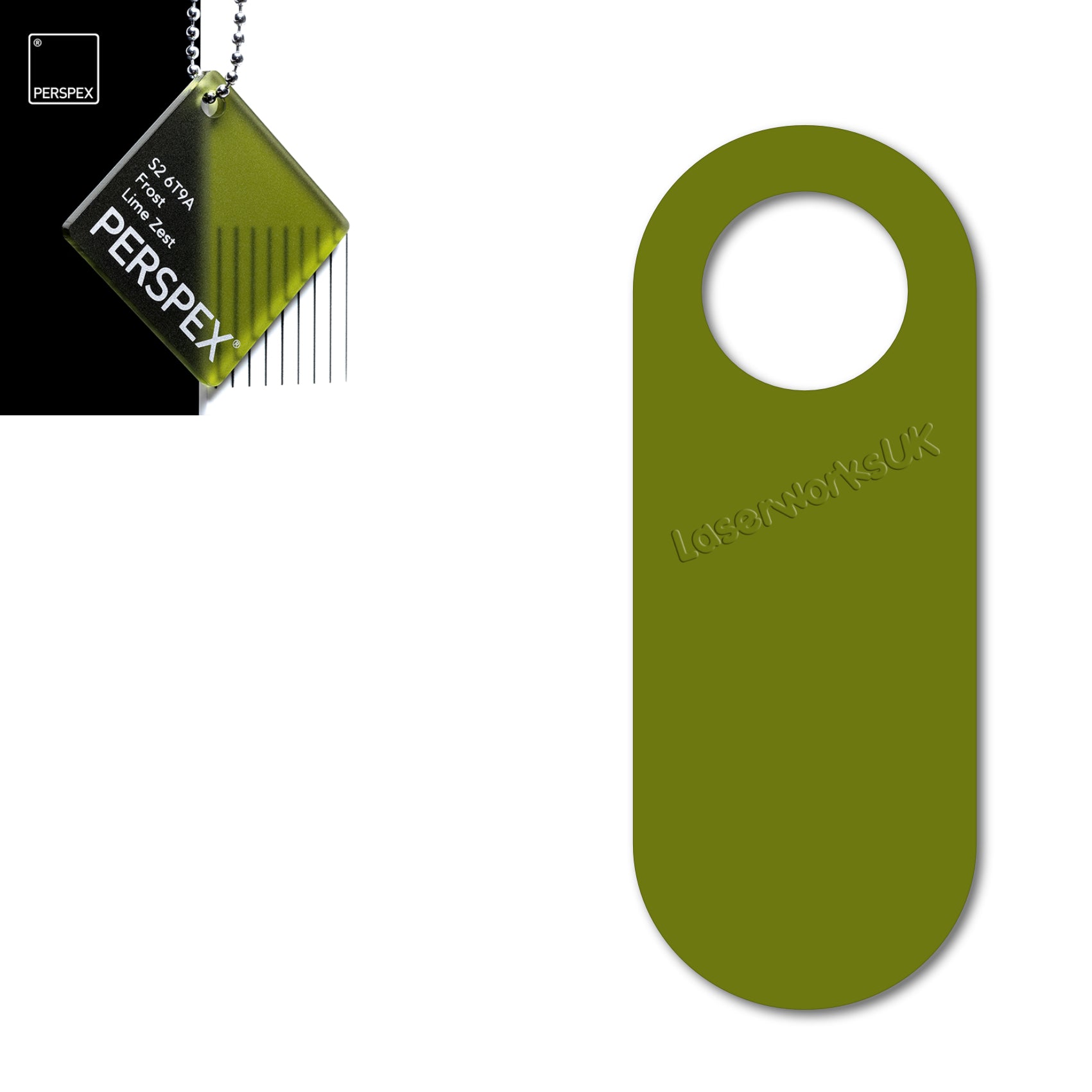 Acrylic Door Hanger Blanks - Style 4 - Laserworksuk