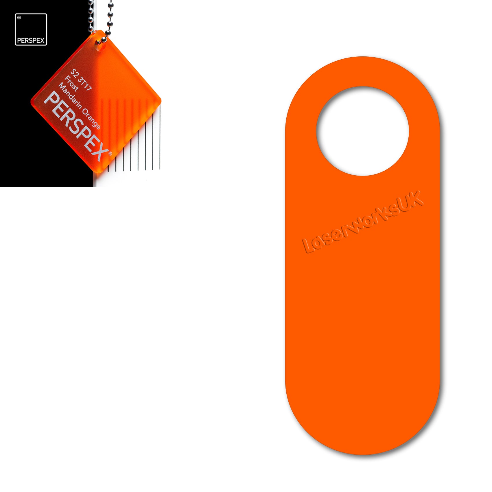 Acrylic Door Hanger Blanks - Style 4 - Laserworksuk