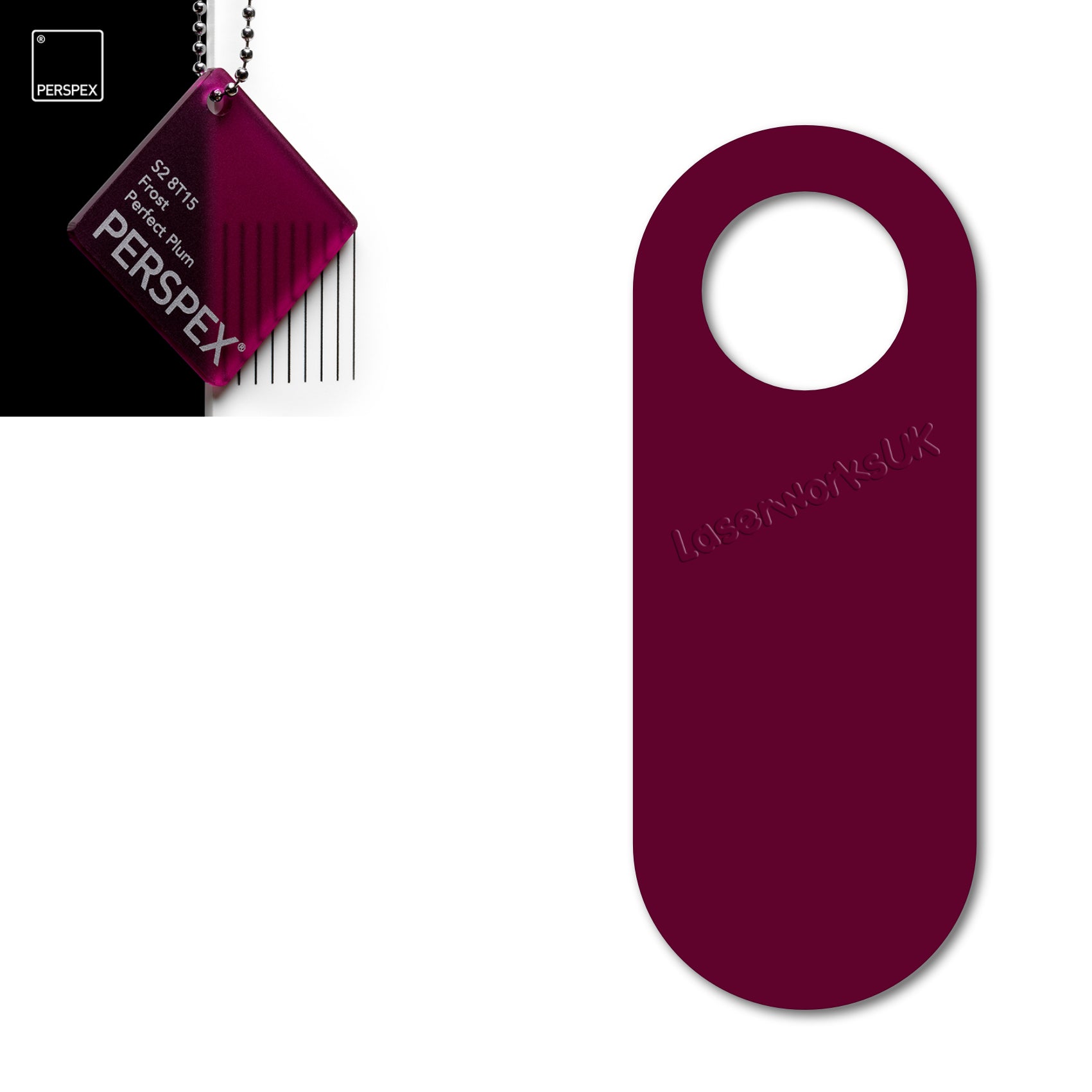 Acrylic Door Hanger Blanks - Style 4 - Laserworksuk