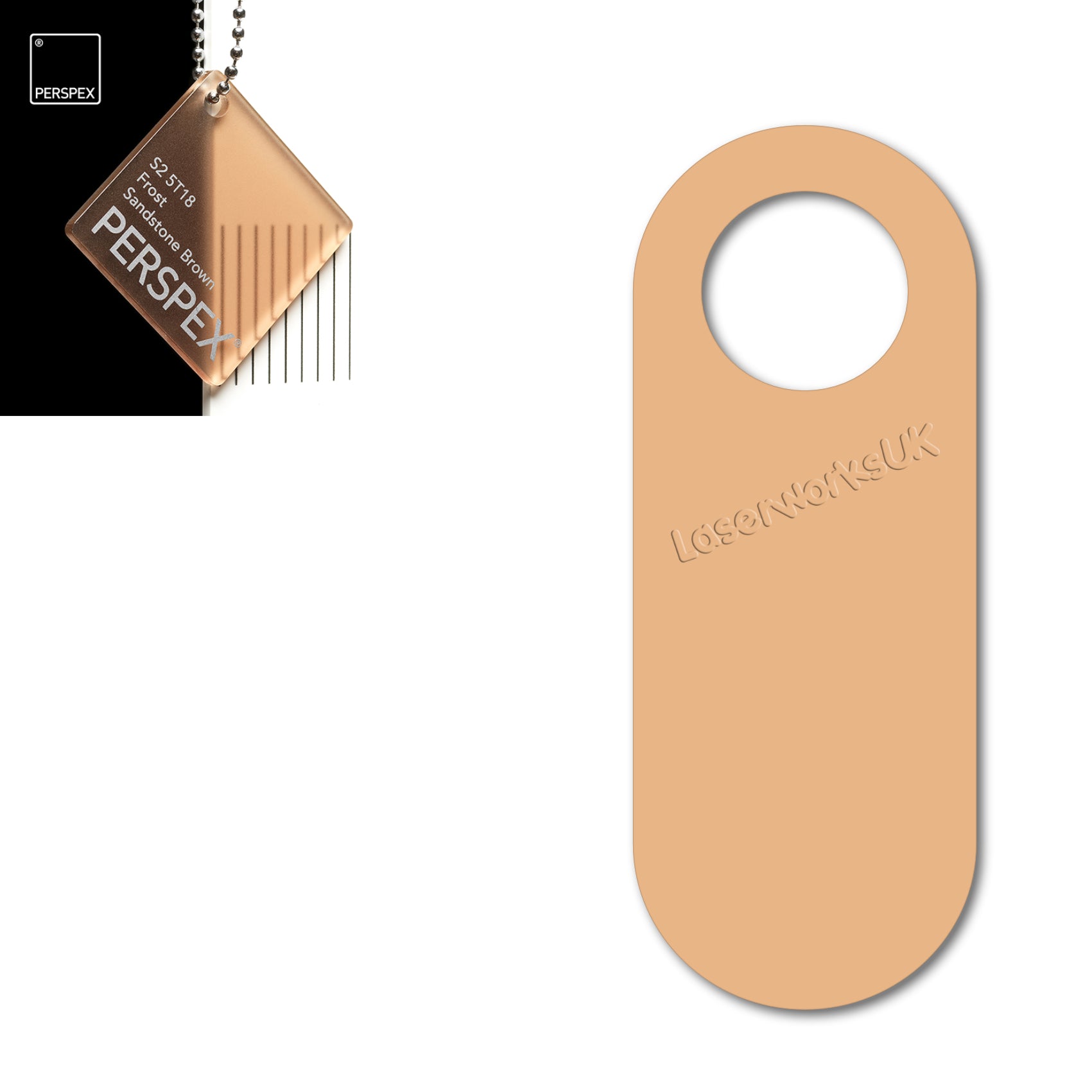 Acrylic Door Hanger Blanks - Style 4 - Laserworksuk