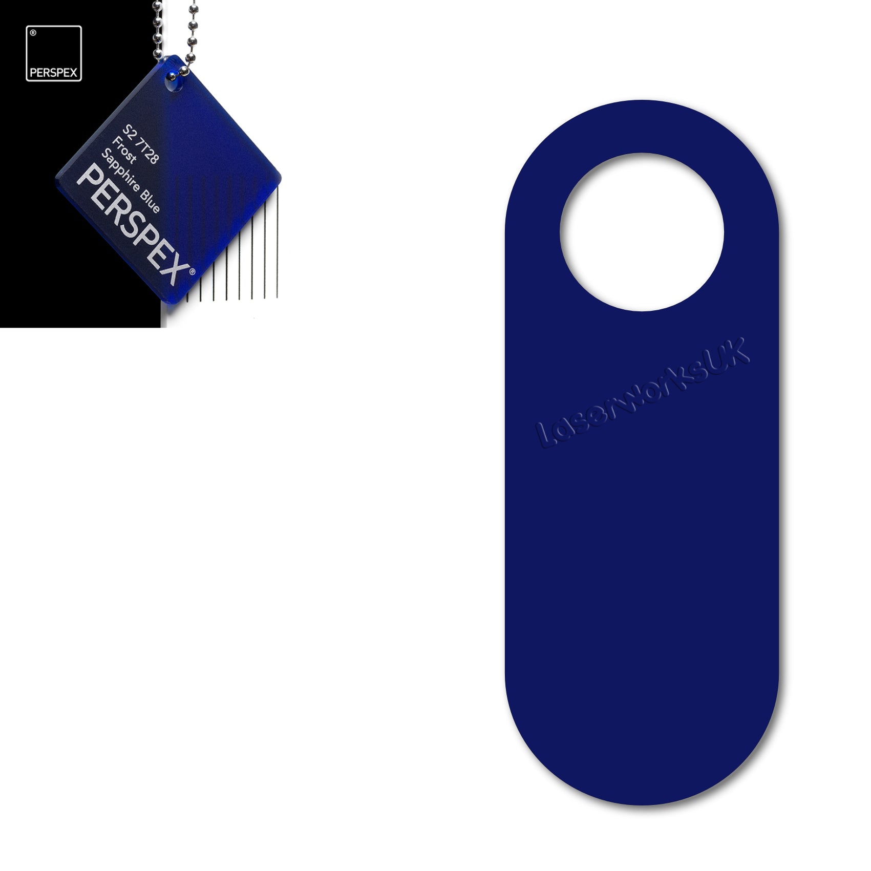 Acrylic Door Hanger Blanks - Style 4 - Laserworksuk