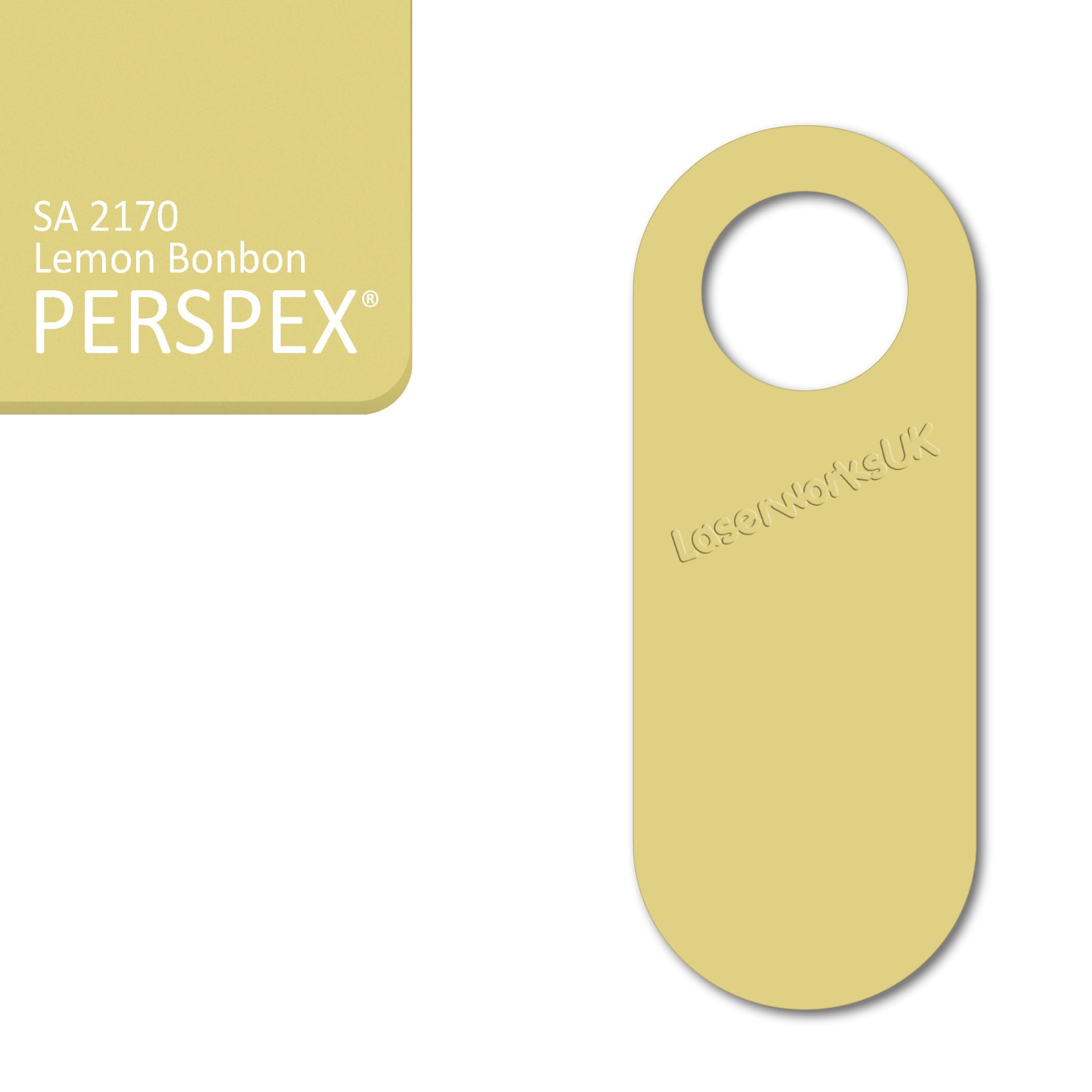 Acrylic Door Hanger Blanks - Style 4 - Laserworksuk