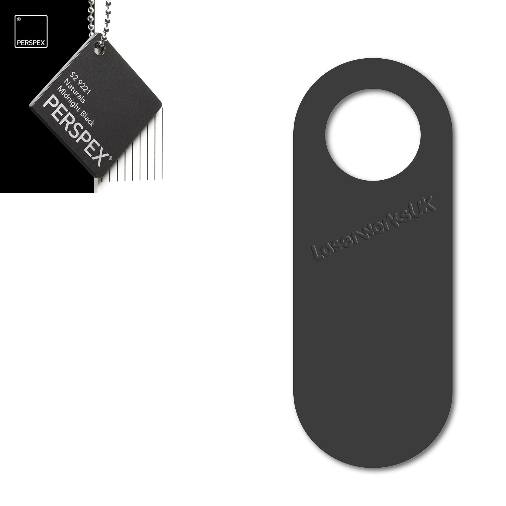 Acrylic Door Hanger Blanks - Style 4 - Laserworksuk