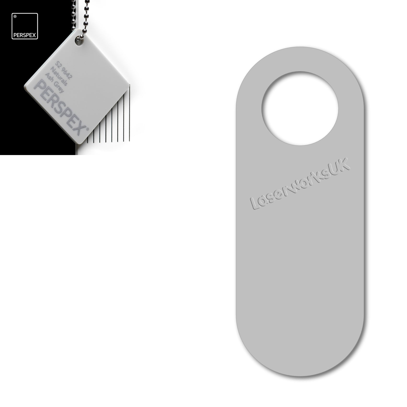 Acrylic Door Hanger Blanks - Style 4 - Laserworksuk