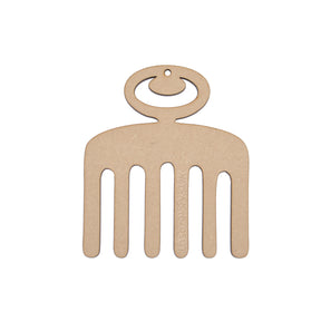 Wooden Craft Duafe shapes - Adinkra Symbols - LaserworksUK