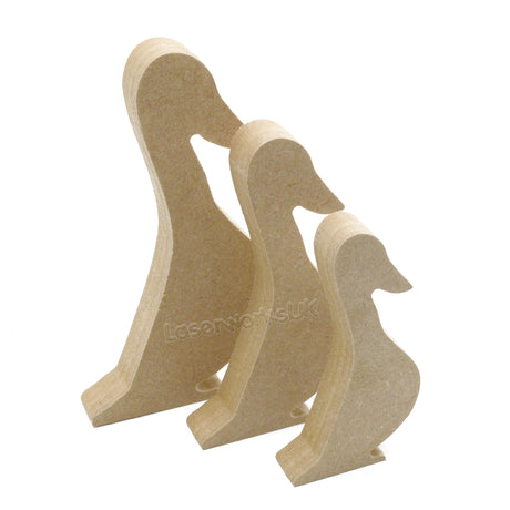 Freestanding Wooden Duck - 18mm MDF Craft Shapes - Laserworksuk