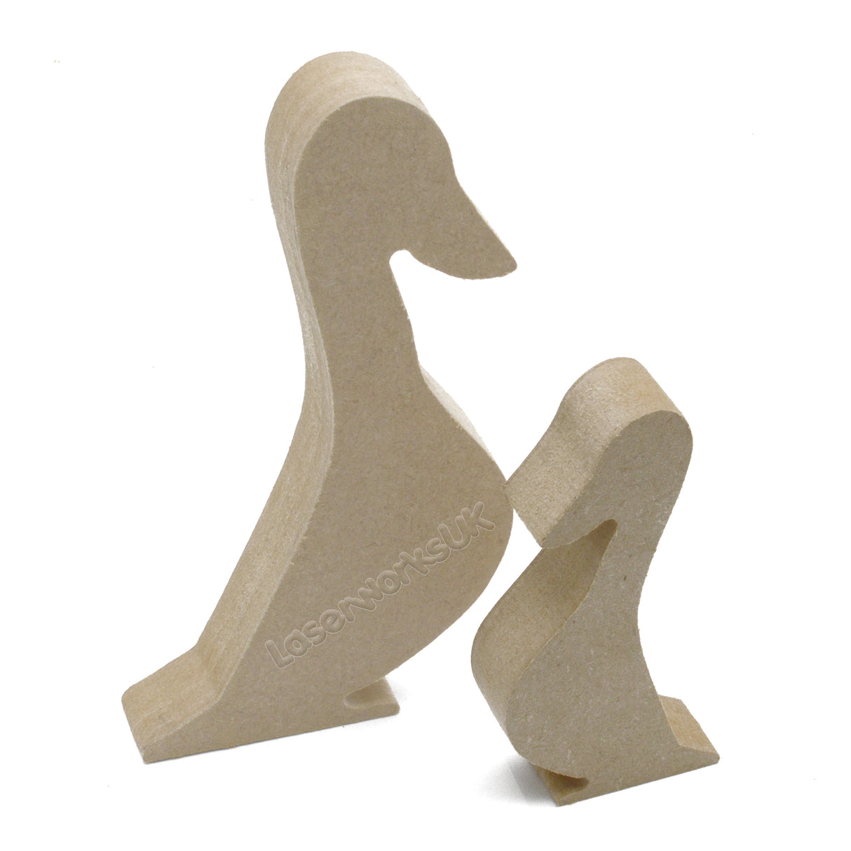 Freestanding Wooden Duck - 18mm MDF Craft Shapes - Laserworksuk