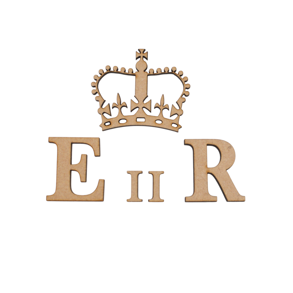 EIIR CIIR Letters and Crown - Wedding Post Box Sign - Laserworksuk