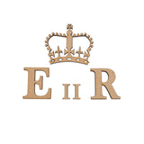 EIIR CIIR Letters and Crown - Wedding Post Box Sign - Laserworksuk