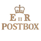 EIIR CIIR Letters and Crown - Wedding Post Box Sign - Laserworksuk