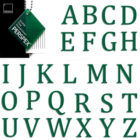 Acrylic 3cm High Letters & Numbers - 40 Colours - Multi Buy Discounts - Laserworksuk