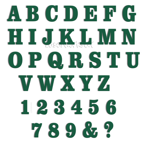 Acrylic 4cm High Letters & Numbers - 40 Colours - Multi Buy Discounts - Laserworksuk