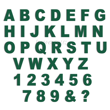 Ariel Bold 6cm Acrylic Letters & Numbers - 40 Different Colours - Laserworksuk