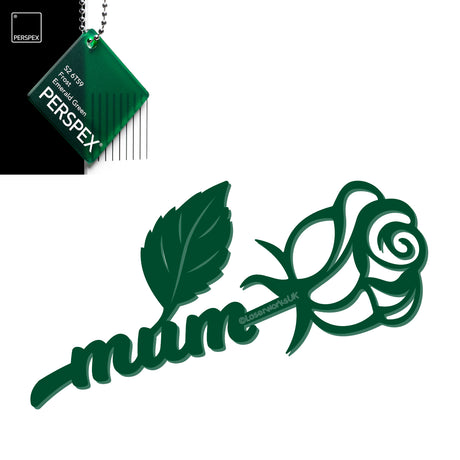 Acrylic Mothers Day Rose - Laserworksuk