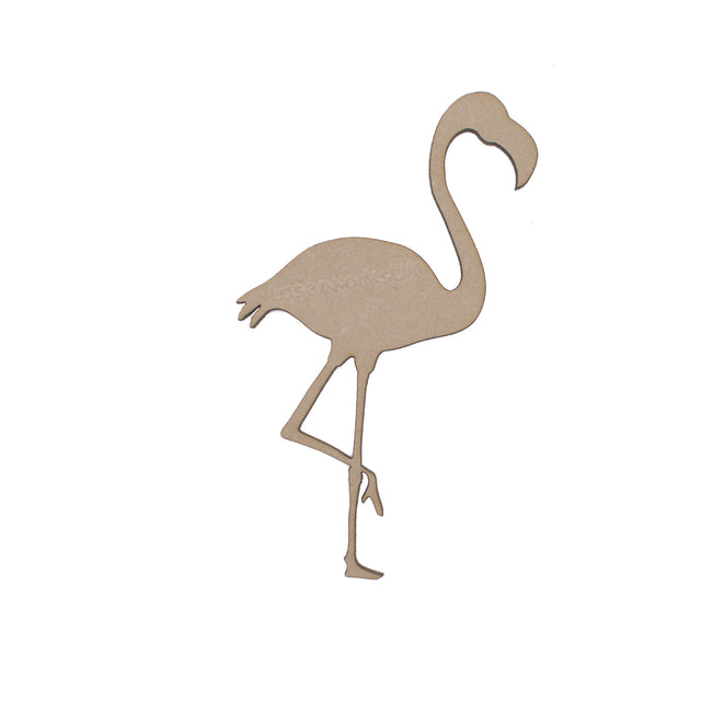 Wooden Flamingo MDF Bird Craft Shapes - LaserworksUK