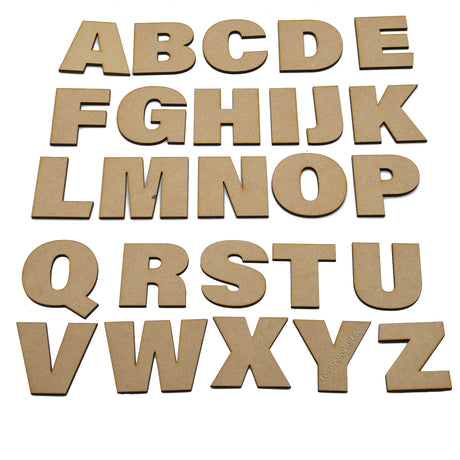 Large Bold Craft Letters & Numbers (F21) - Laserworksuk