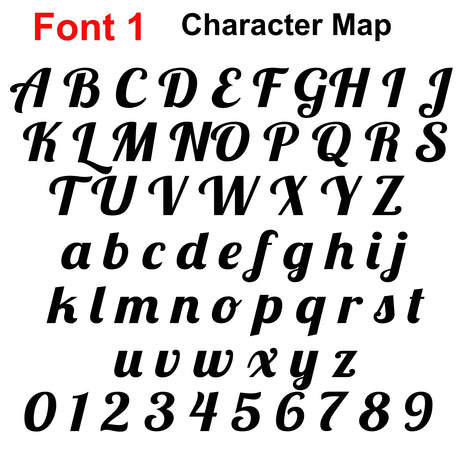 Personalised Script Names Words & Letters | Laserworksuk - LaserworksUK