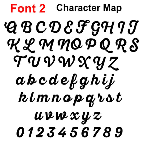 Personalised Script Names Words & Letters | Laserworksuk - LaserworksUK