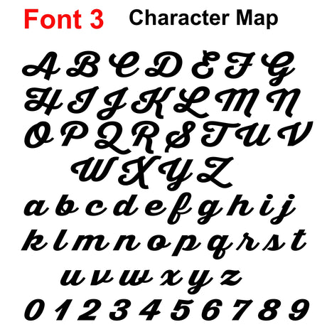 Personalised Script Names Words & Letters | Laserworksuk - LaserworksUK