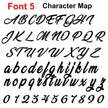 Personalised Script Names Words & Letters | Laserworksuk - LaserworksUK