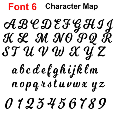 Personalised Script Names Words & Letters | Laserworksuk - LaserworksUK