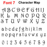 Personalised Script Names Words & Letters | Laserworksuk - LaserworksUK