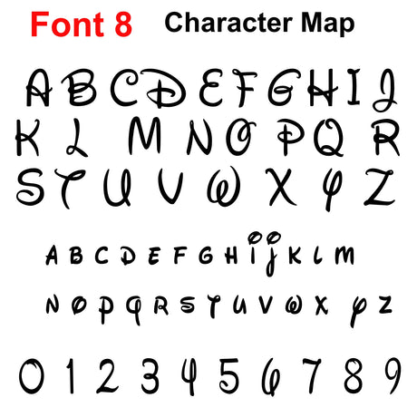 Personalised Script Names Words & Letters | Laserworksuk - LaserworksUK