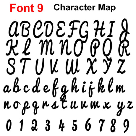 Personalised Script Names Words & Letters | Laserworksuk - LaserworksUK