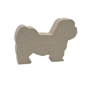Freestanding Lhasa Apso Dog Shapes - Laserworksuk