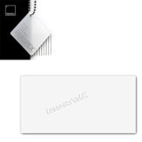 Acrylic Rectange blanks (10cm x 5cm Pack of 6) - Laserworksuk