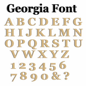 Wooden Letters - Large Small Georgia Bold 2cm-40cm - LaserworksUK