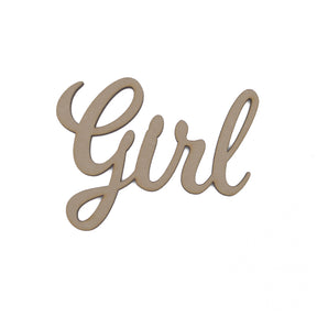 3x Girl Script Words - MDF Boy Name - Wooden Words - LaserworksUK