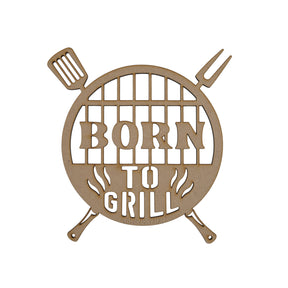 Wooden Barbecue Sign - 3mm MDF Ready To Paint - LaserworksUK