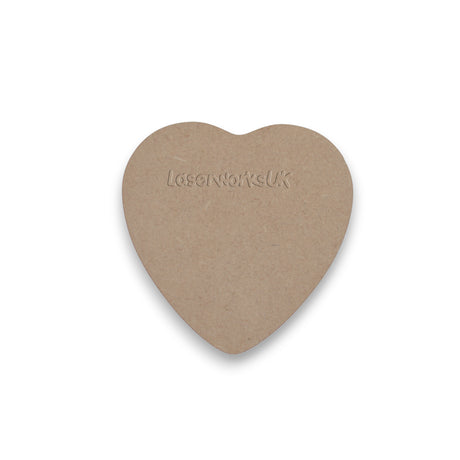Wooden MDF Craft Hearts - Love Heart Sweet Shape - LaserworksUK