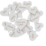 Family Tree With White Mdf Engraved Hearts - LaserworksUK
