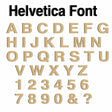 Wooden Alphabet Letters - Helvetica Bold Font - 2cm-40cm - LaserworksUK