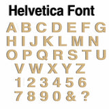 Wooden Alphabet Letters - Helvetica Bold Font - 2cm-40cm - LaserworksUK