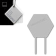 Acrylic Hexagon Cake Topper (Pack of 3) - Laserworksuk